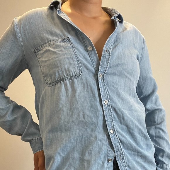 Mavi Jeans Chambray Top  -S- - Picture 5 of 9